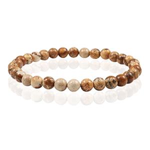 Memphis 6mm  Natuursteen Armband - Picture stone