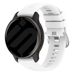 Strap-it Garmin Venu 3 siliconen bandje (wit)