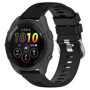 Strap-it Garmin Forerunner 265 siliconen bandje (zwart)