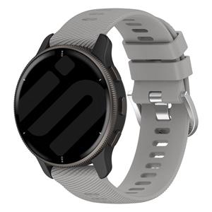 Strap-it Garmin Vivoactive 4 siliconen bandje (lichtgrijs)