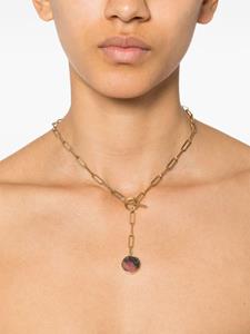 ISABEL MARANT stone-pendant chain necklace - Goud