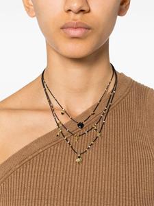 ISABEL MARANT Happiness layered necklace - Zwart