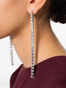 Jil Sander crystal-embellished drop earrings - Zilver