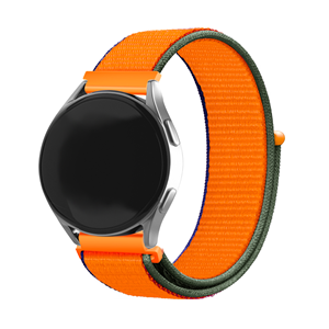 Strap-it Samsung Galaxy Watch 6 Classic 47mm nylon bandje (kumquat)