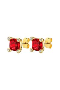 Dyrberg Kern Dyrberg/Kern Clara Earring, Color: Gold/Red, Onesize, Women