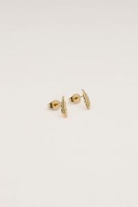 My jewellery Studs met veertje