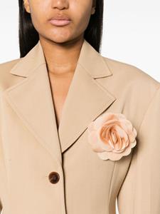 Philosophy Di Lorenzo Serafini floral-appliqué brooche - Beige