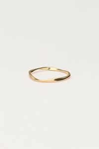 My jewellery Minimalistische ring met swirl