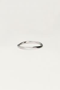 My jewellery Minimalistische ring met swirl