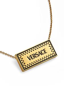 Versace Halsketting met logoplakkaat - Goud