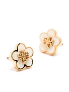 Tory Burch Kira Enamel Flower stud earrings - Goud
