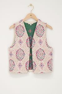 My jewellery Multikleur jacquard gilet