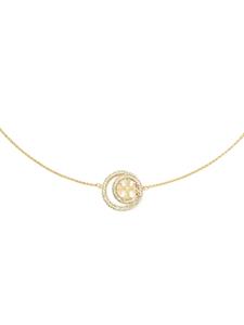 Tory Burch Miller Double Ring pendant necklace - Goud