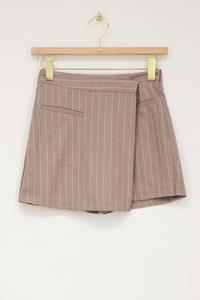 My jewellery Beige pinstripe skort