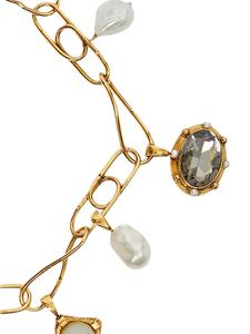 Erdem Charm faux-pearl necklace - Goud