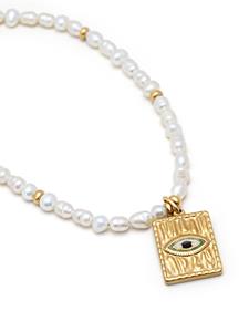 Nialaya Jewelry Halsketting met parels - Wit