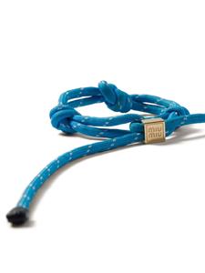 Miu Miu Armband met logo - Blauw