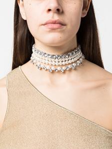 Atu Body Couture Choker met parels - Wit