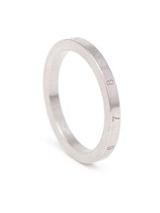 Maison Margiela Ring met patroon - Zilver