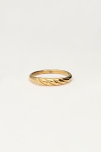 My jewellery Minimalistische ring gedraaid