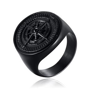 Mendes Ring voor Mannen van  Jewelry - Compas Black-17mm