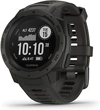 Garmin Instinct 45 mm zwart met een zwarte siliconen polsband - refurbished