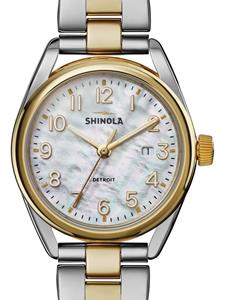 Shinola The Derby 30mm horloge - Wit
