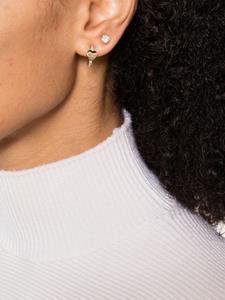 DKNY crystal-embellished heart-motif earrings - Goud
