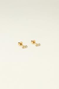 My jewellery Universe studs met zilveren rondjes