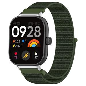 Strap-it Xiaomi Smart Band 8 Pro nylon band (legergroen)