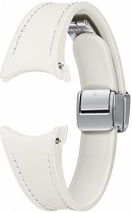 Samsung Original D-Buckle Hybrid-Lederband schlankes S/M für das Galaxy Watch 6 / 6 Classic / 5 / 5 Pro - Cream