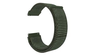 Strap-it Withings ScanWatch 2 - 38mm nylon band (donkergroen)