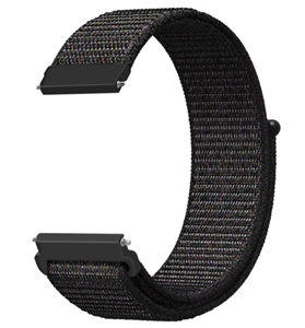 Strap-it Withings ScanWatch 2 - 38mm nylon band (zwart)