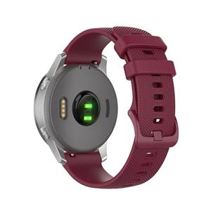 Strap-it Withings Steel HR - 36mm siliconen bandje (donkerrood)