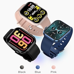 Light in the box G37 Slimme horloge 2.01 inch(es) Smart horloge Bluetooth Stappenteller Gespreksherinnering Activiteitentracker Compatibel met: Android iOS Dames Heren Lange stand-by Handsfree bellen Waterbestendig