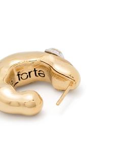 Forte Forte gem-embellished half hoop earrings - Goud
