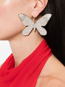 Blumarine crystal-embellished butterfly earings - Goud