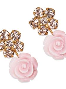 Jennifer Behr Kali floral drop earrings - Goud