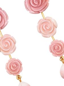 Jennifer Behr Tyla floral drop earrings - Roze