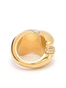 Saint Laurent Ring met kristal - Goud