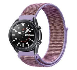 Strap-it Samsung Galaxy Watch 3 - 45mm nylon band (lila)