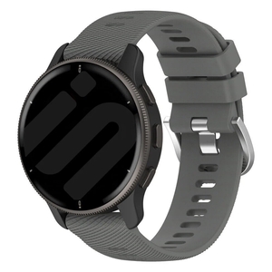 Strap-it Garmin Forerunner 165 siliconen bandje (donkergrijs)