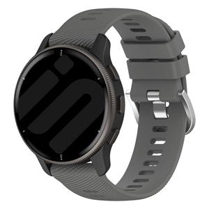 Strap-it Garmin Vivoactive 5 siliconen bandje (donkergrijs)