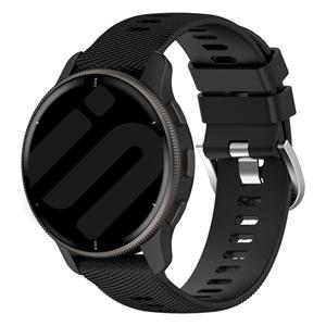 Strap-it Garmin Vivomove HR siliconen bandje (zwart)