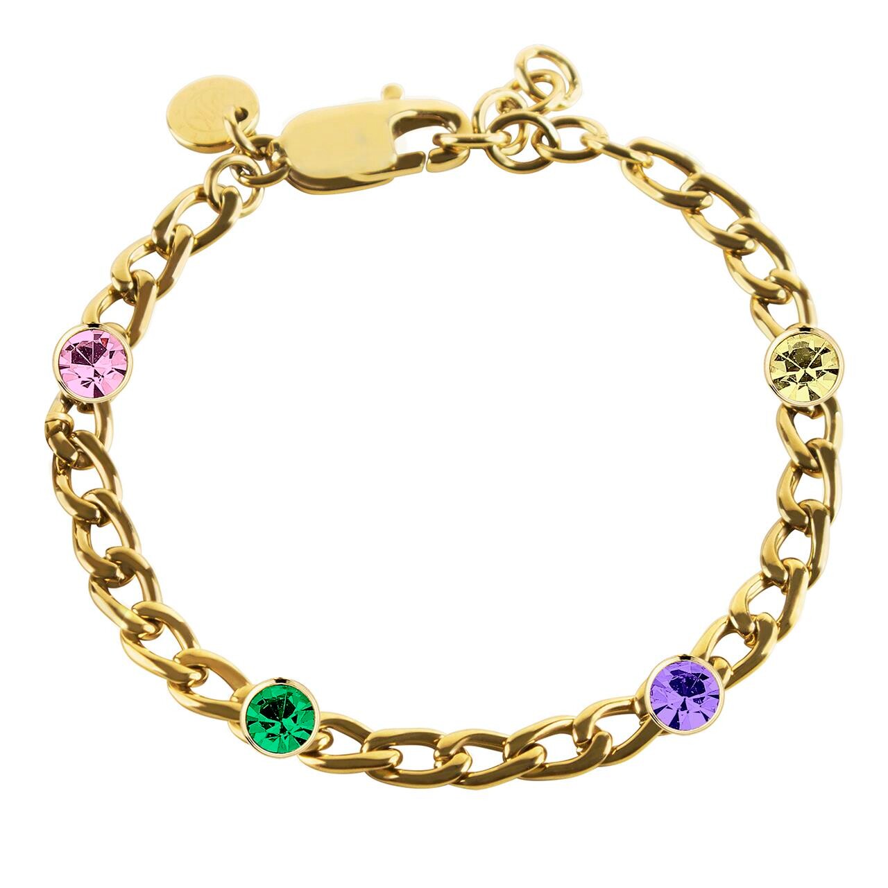 Dyrberg Kern Dyrberg/Kern Livia Bracelet, Color: Gold, Rainbow, Onesize, Women