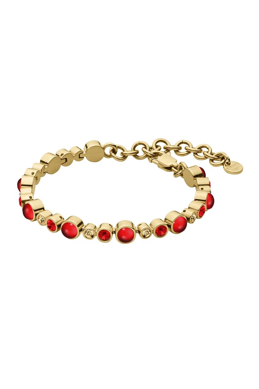 Dyrberg Kern Dyrberg/Kern Sascha Bracelet, Color: Gold/Red, Onesize, Women