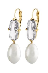 Dyrberg Kern Dyrberg/Kern Anita Earring, Color: Gold/White, Onesize, Women