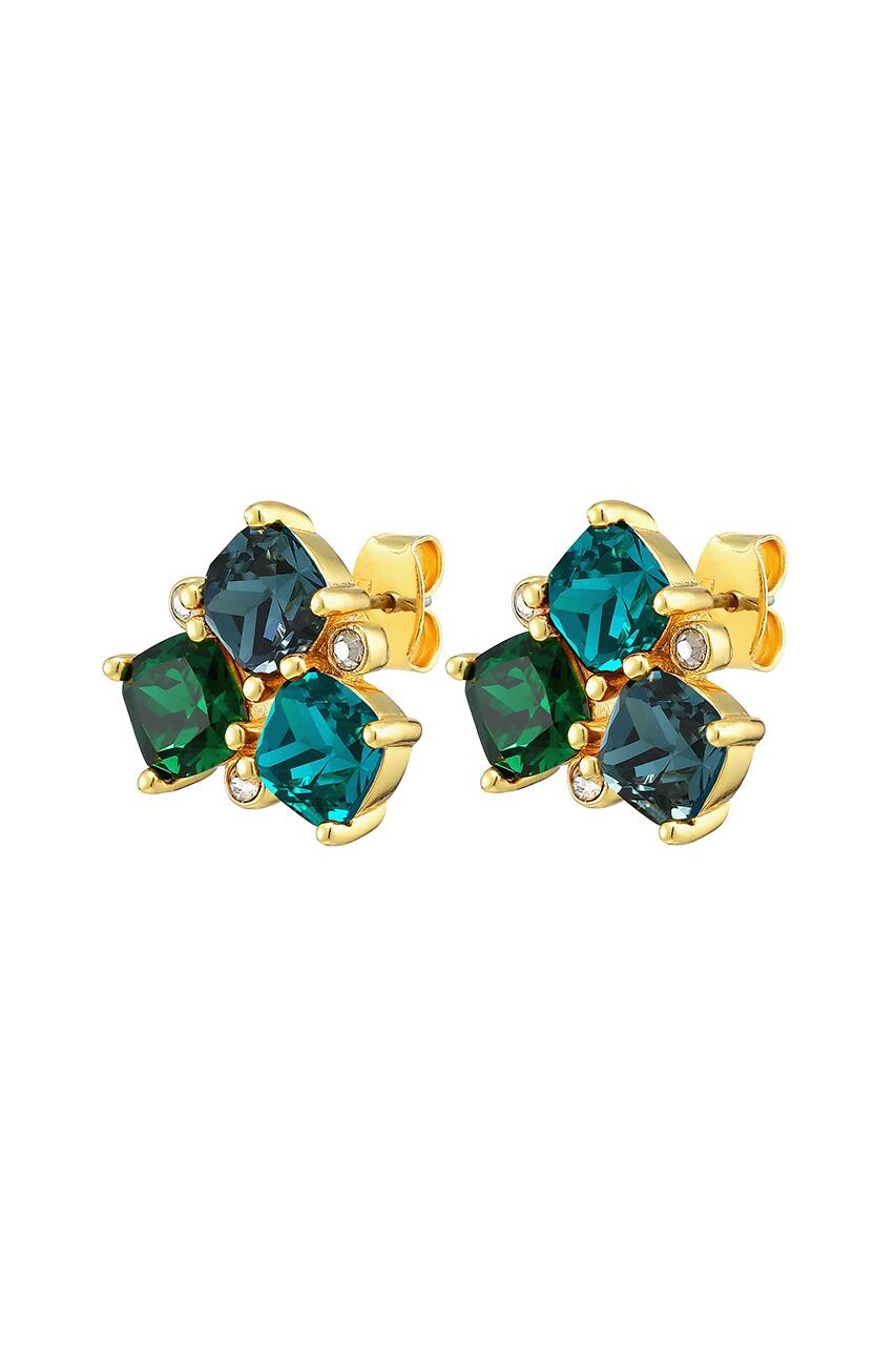 Dyrberg Kern Dyrberg/Kern Viena Earring, Color: Gold/Green, Onesize, Women