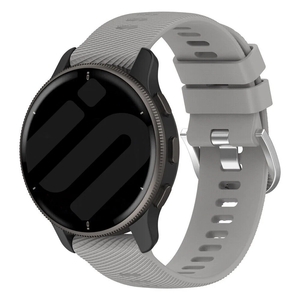 Strap-it Garmin Forerunner 55 siliconen bandje (lichtgrijs)