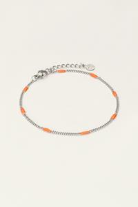 My jewellery Ocean minimalistische armband oranje